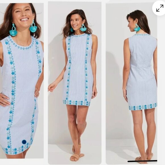 Dresses & Skirts - Vineyard Vines Pop Embroidered Hydrangea Stretch Shift Dress